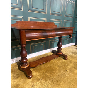 Victorian Mahogany Twin Pillar Side Table
