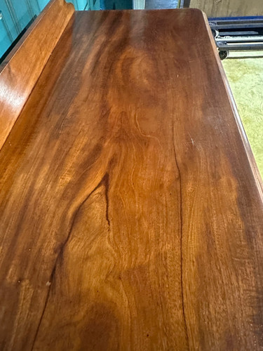 Victorian Mahogany Twin Pillar Side Table