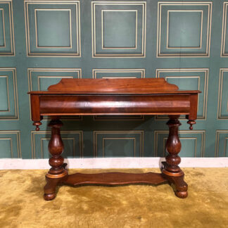 Victorian Mahogany Twin Pillar Side Table