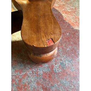 Victorian Mahogany Twin Pillar Side Table