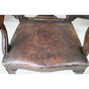Set 6 Chippendale Revival Dining Chairs