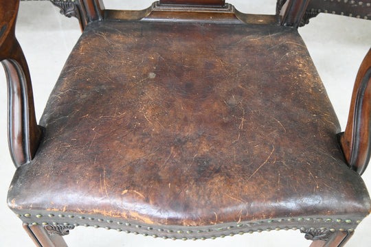 Set 6 Chippendale Revival Dining Chairs