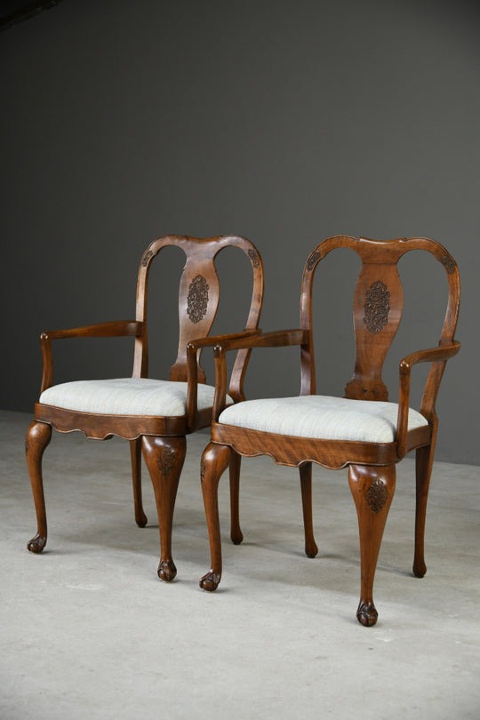 Pair Anglo Chinese Chairs