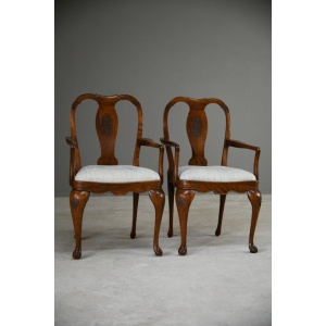 Pair Anglo Chinese Chairs