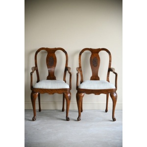 Pair Anglo Chinese Chairs
