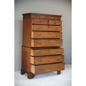 Georgian Mahogany Chest on Chest Tallboy