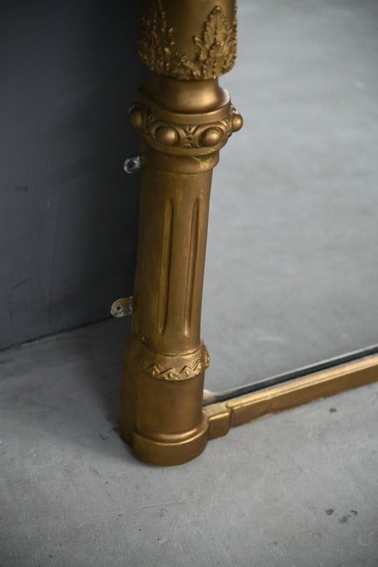 Large Antique Overmantle Mirror