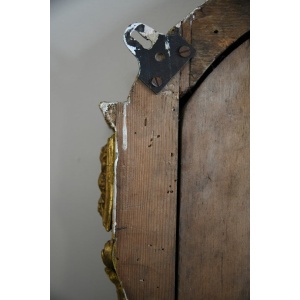Large Antique Overmantle Mirror