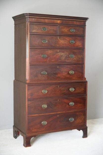 Georgian Mahogany Chest on Chest - Image 2