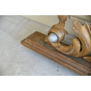 Large Gilt Wood Oval Overmantle Mirror