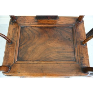 Pair of Ming Style Chinese Hardwood Armchairs