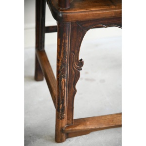 Pair of Ming Style Chinese Hardwood Armchairs