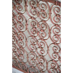Pair Continental Scrolled Iron Window Grills