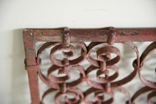 Pair Continental Scrolled Iron Window Grills