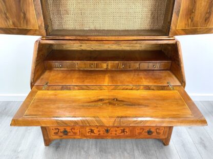 18th Century, Dutch Inlaid / Marquetry, Walnut Bookcase Bureau - Image 4
