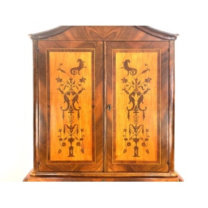 18th Century, Dutch Inlaid / Marquetry, Walnut Bookcase Bureau