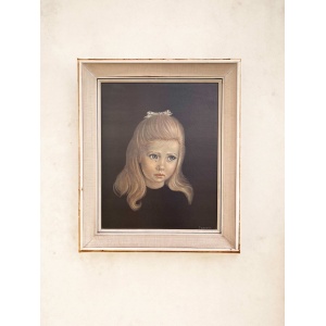 1960s Irene Spencer “Teardrop” Crying Girl Framed Print