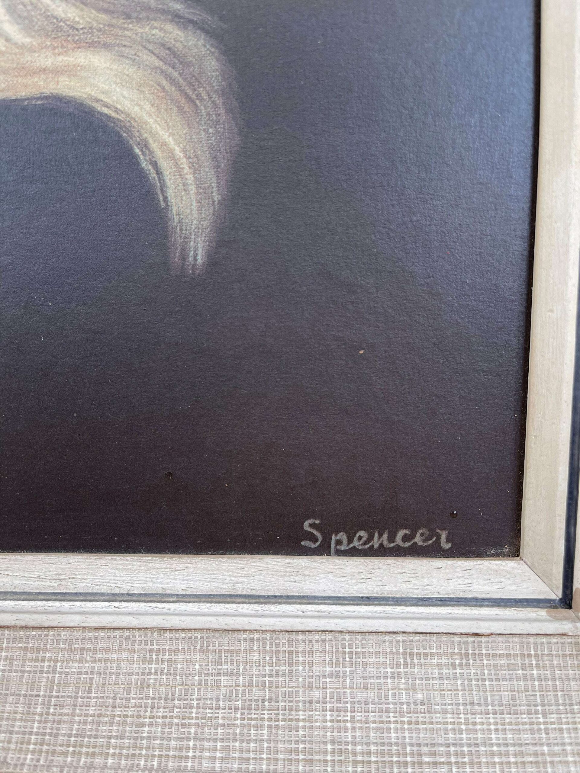 1960s Irene Spencer “Teardrop” Crying Girl Framed Print