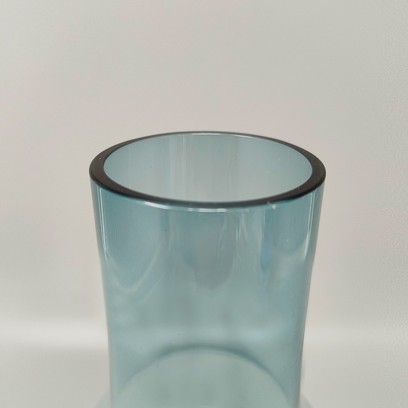1970s Astonishing Light Blue Vase #1376 by Tamara Aladin Vase for Riihimaki/Riihimaen Lasi Oy