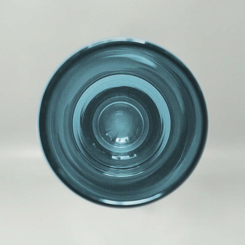 1970s Astonishing Light Blue Vase #1376 by Tamara Aladin Vase for Riihimaki/Riihimaen Lasi Oy