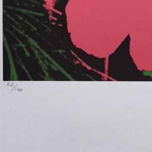 1980s Gorgeous Andy Warhol "Flowers" Limited Edition Lithograph