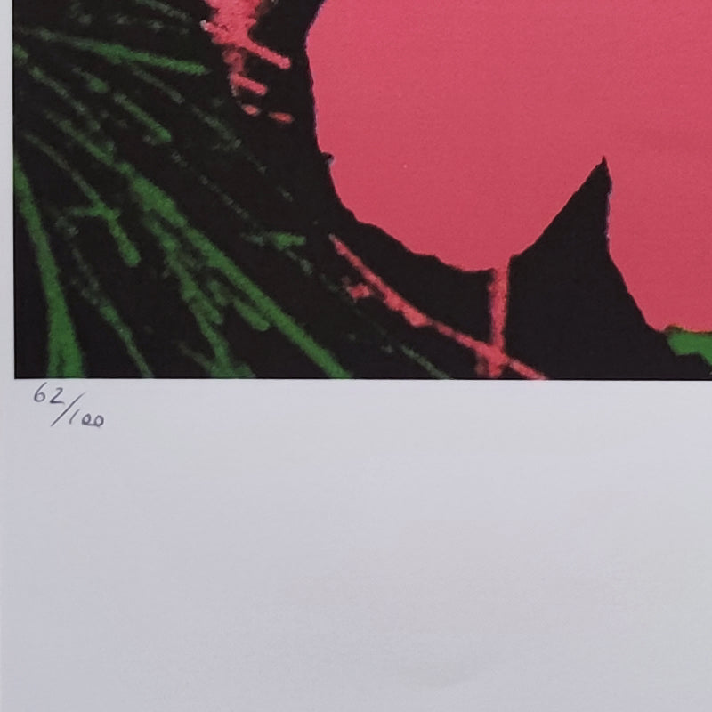 1980s Gorgeous Andy Warhol "Flowers" Limited Edition Lithograph