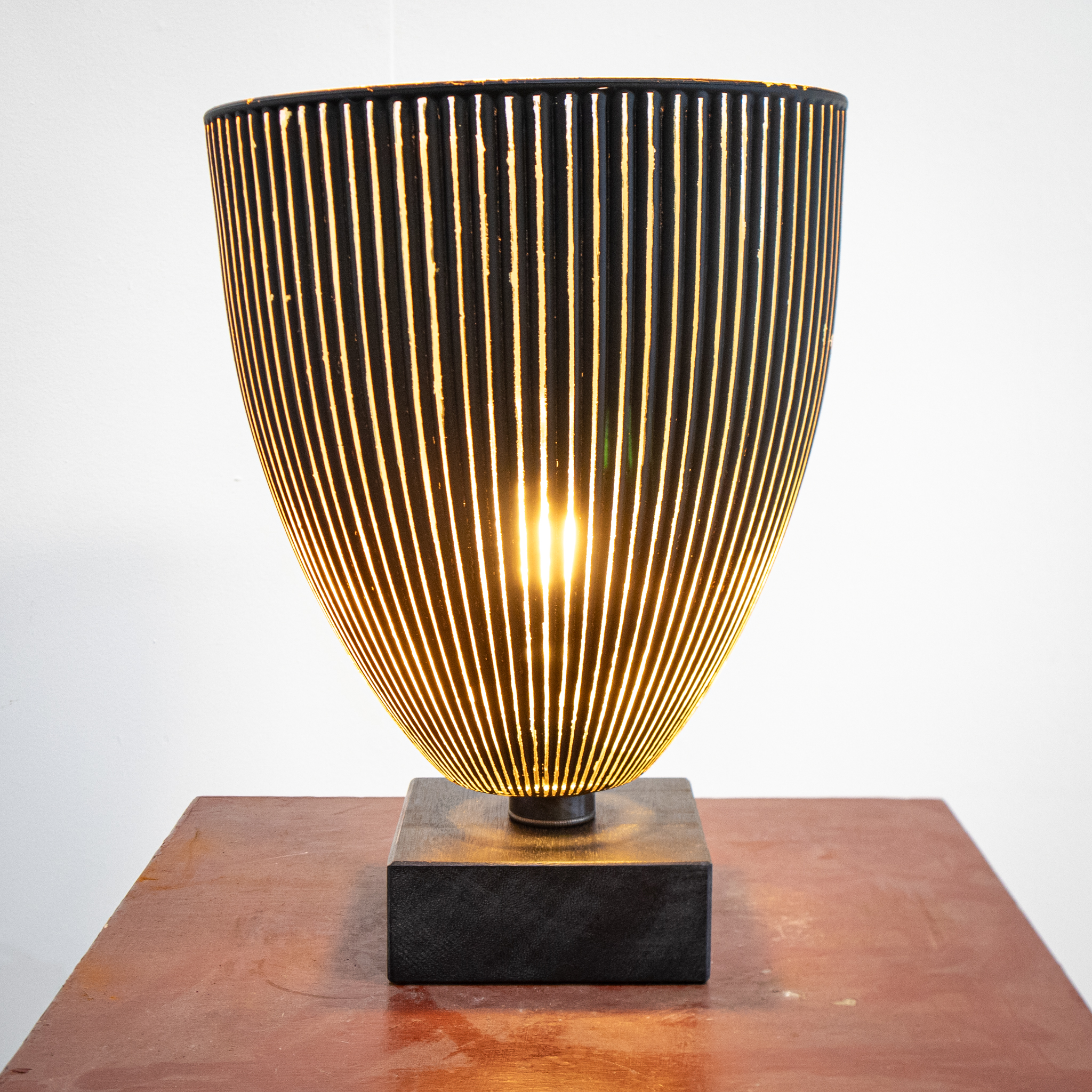 Modern Black & Gold Uplighter Table Lamp