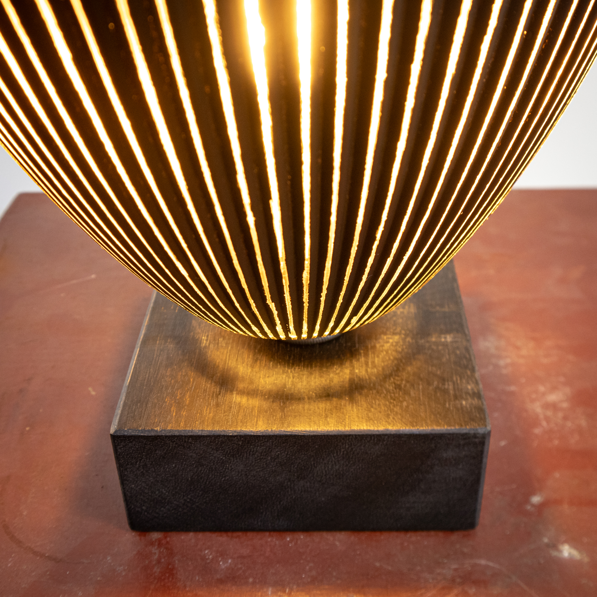 Modern Black & Gold Uplighter Table Lamp