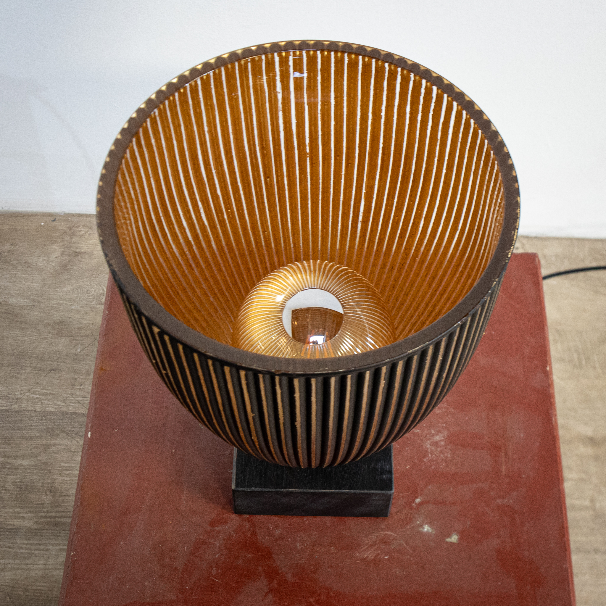 Modern Black & Gold Uplighter Table Lamp