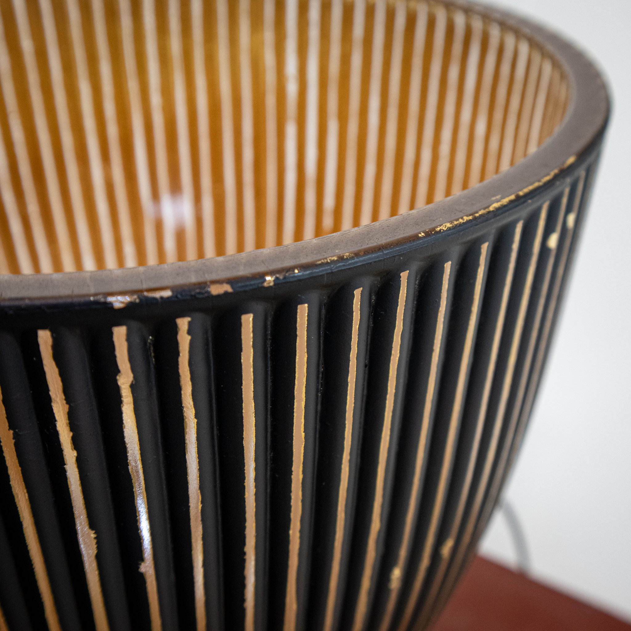 Modern Black & Gold Uplighter Table Lamp