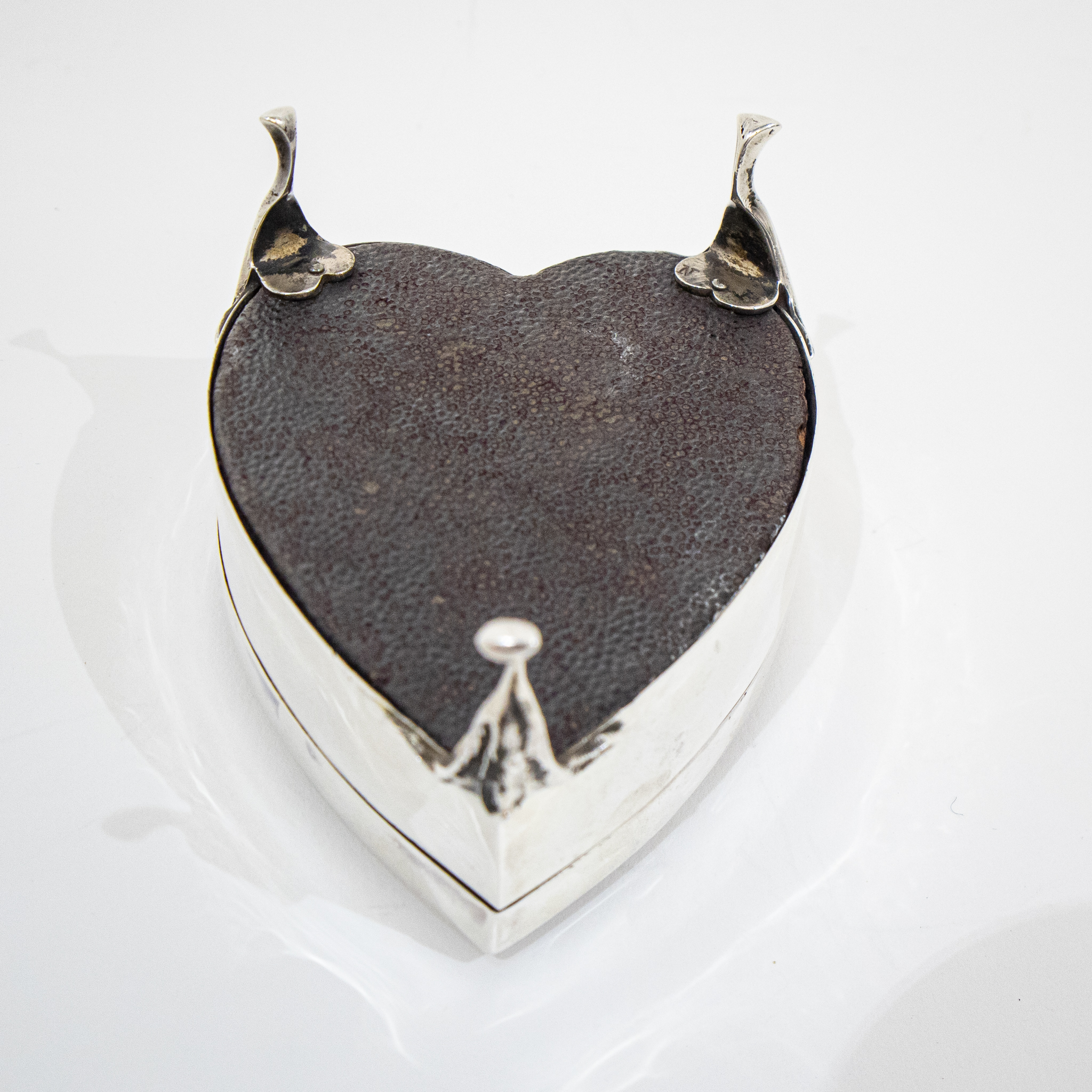 William Comyns Silver Heart Shaped Box