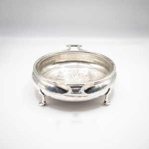 Arts & Crafts Silver Butter Dish