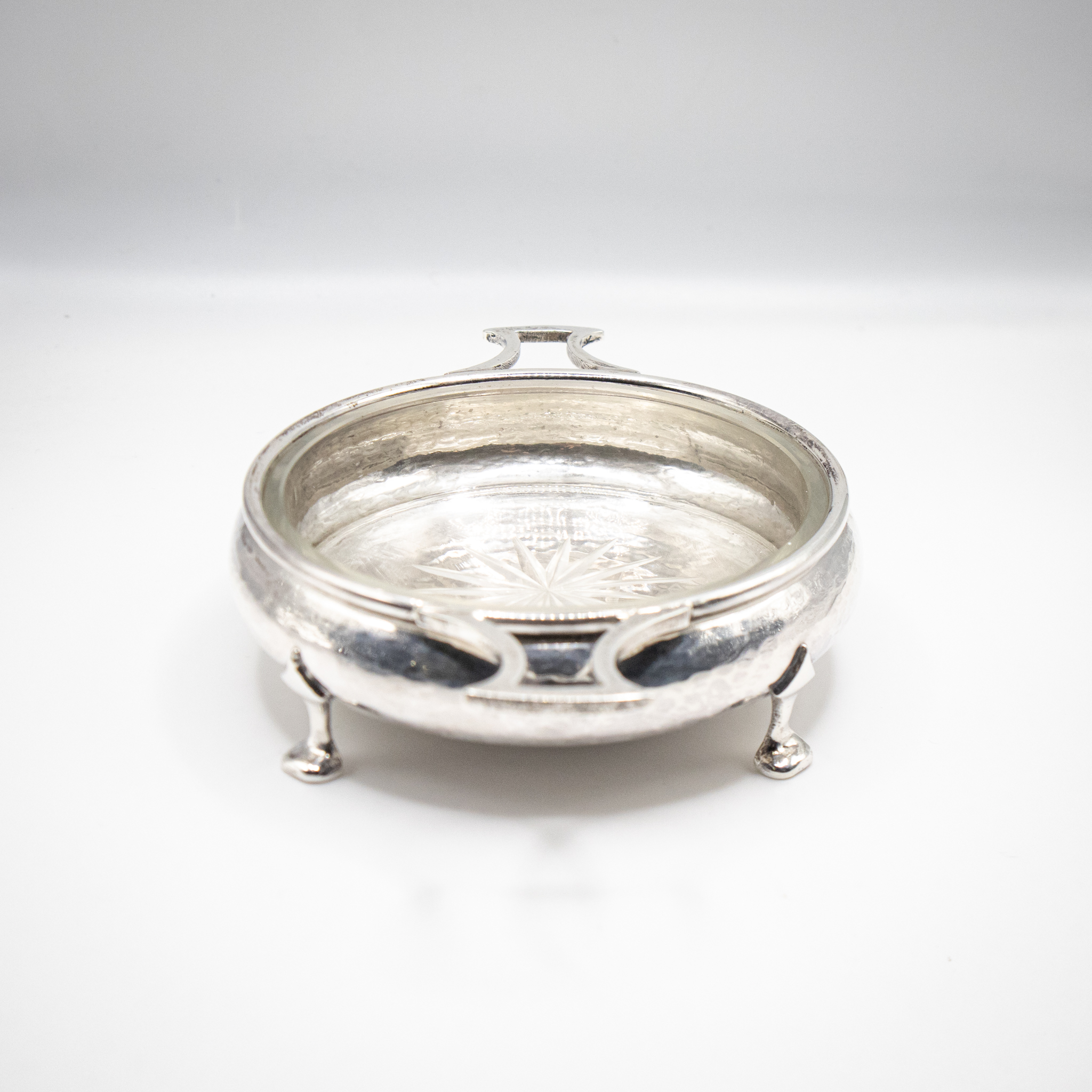 Arts & Crafts Silver Butter Dish