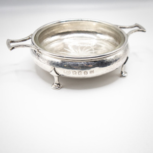 Arts & Crafts Silver Butter Dish