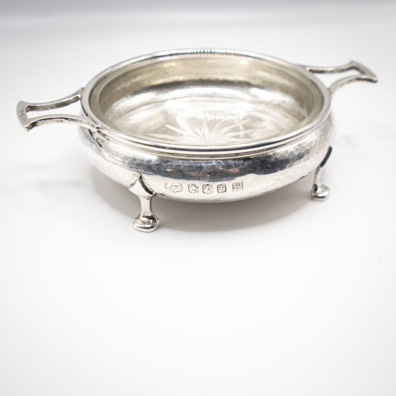 Arts & Crafts Silver Butter Dish