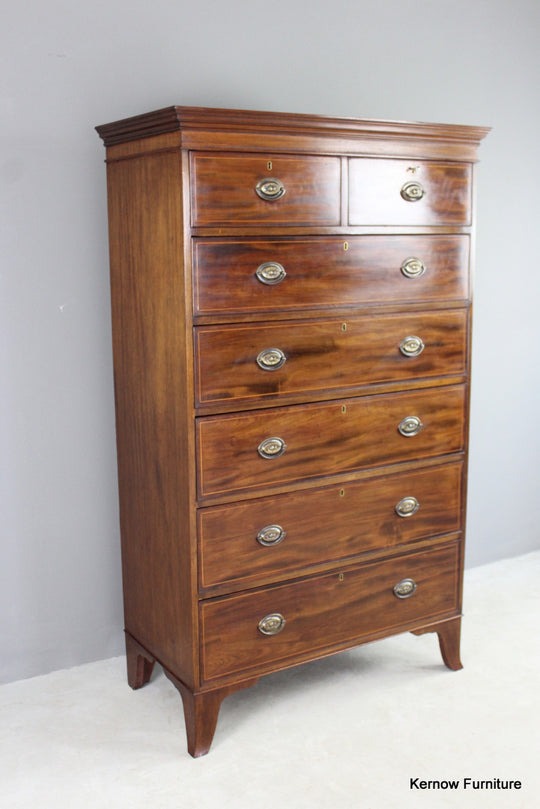 Antique Style Mahogany Tallboy