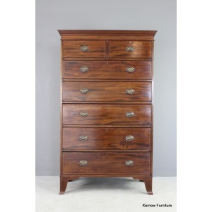 Antique Style Mahogany Tallboy