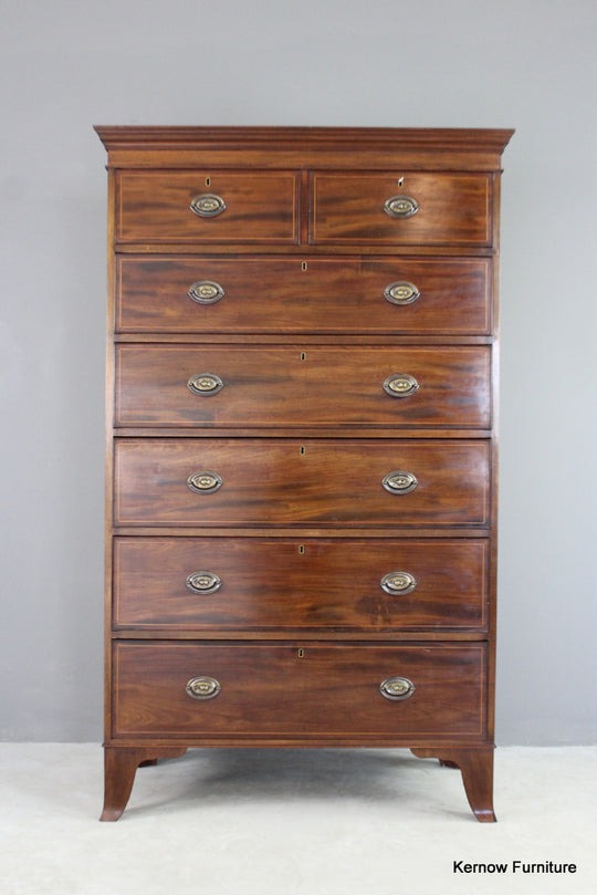 Antique Style Mahogany Tallboy