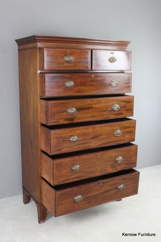 Antique Style Mahogany Tallboy