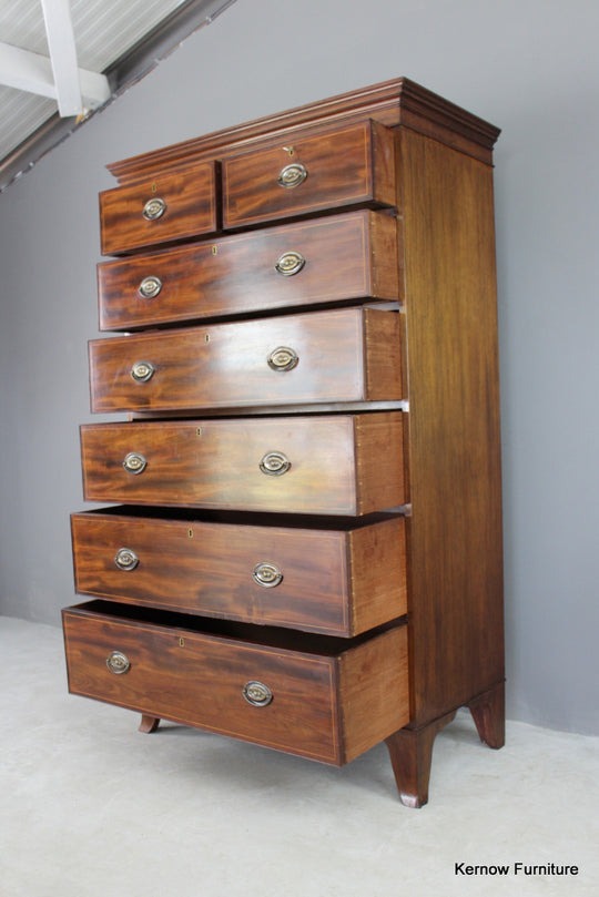 Antique Style Mahogany Tallboy