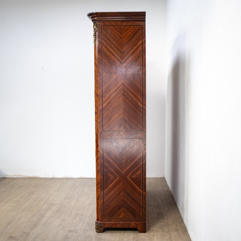 French Louis XV Style Mesh Door Bookcase - Image 5