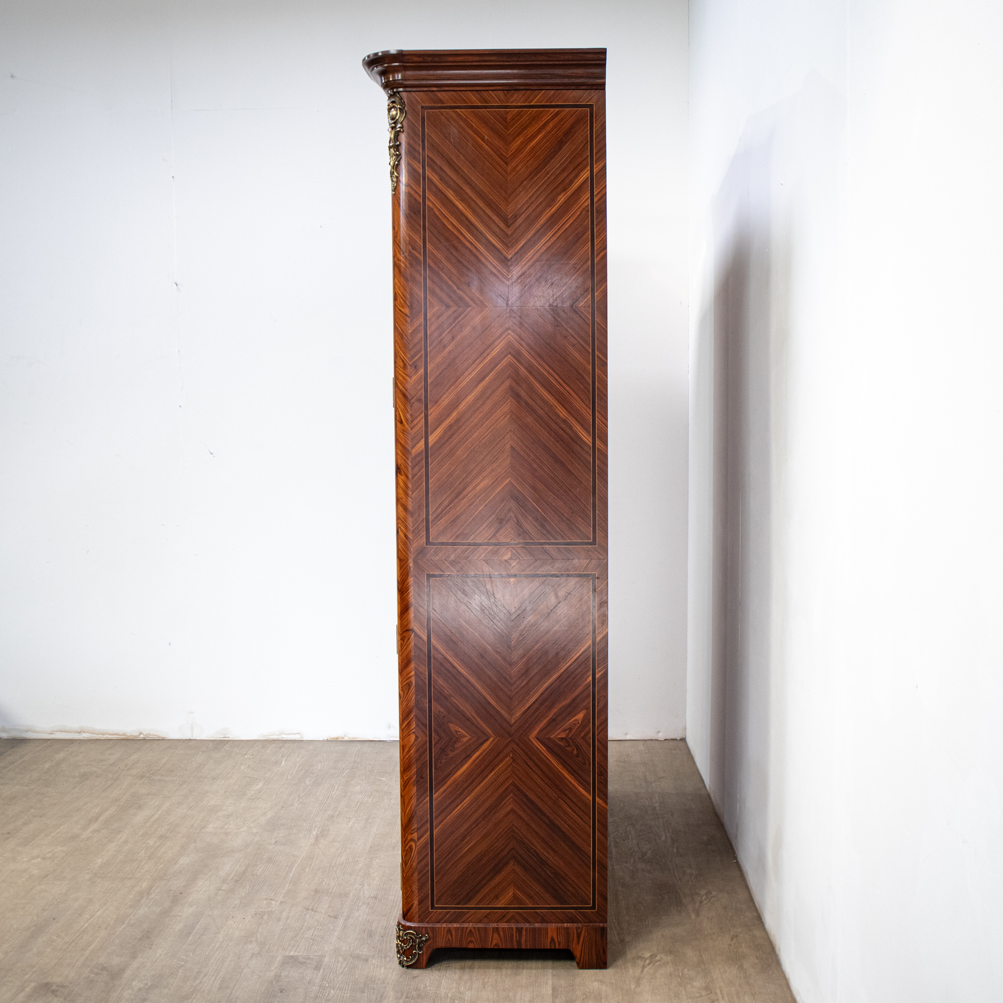 French Louis XV Style Mesh Door Bookcase