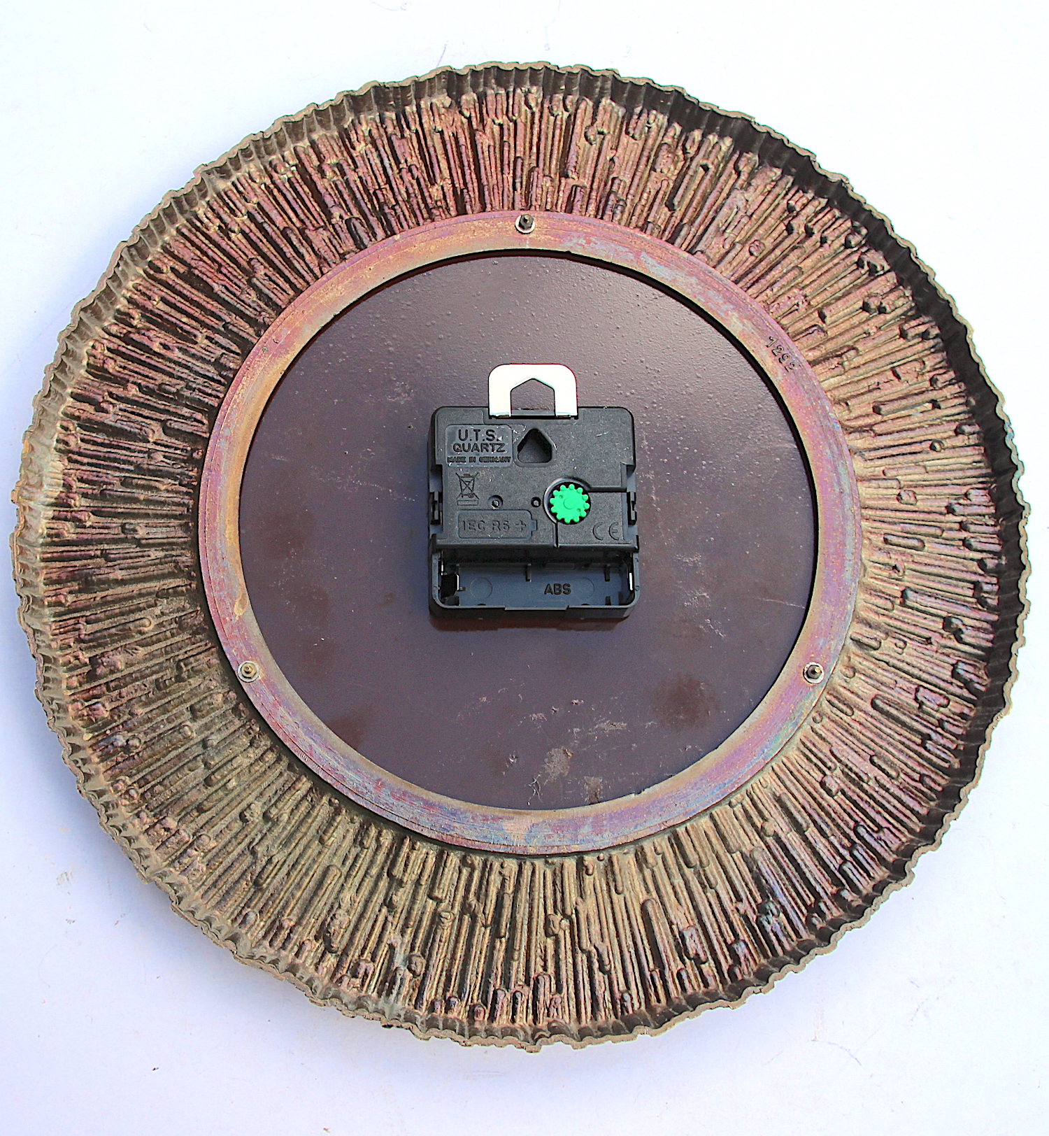 Excellent Sunburst Style Vintage Wall Clock, 1960s