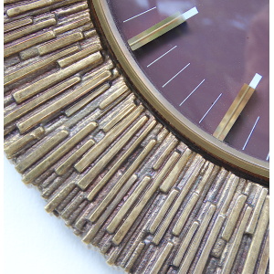 Excellent Sunburst Style Vintage Wall Clock, 1960s