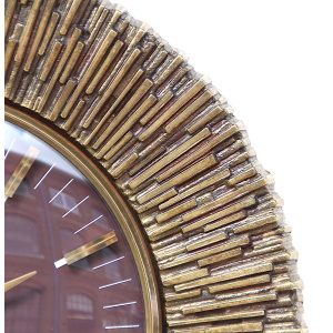 Excellent Sunburst Style Vintage Wall Clock, 1960s