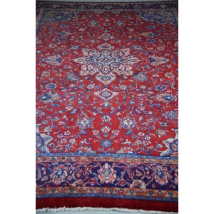 Large Persian Kashan Wool Rug
