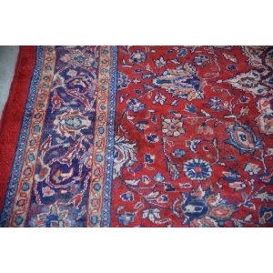 Large Persian Kashan Wool Rug
