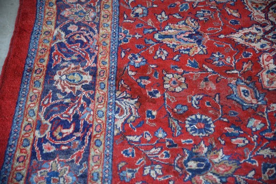 Large Persian Kashan Wool Rug