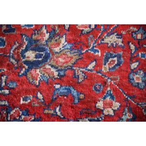 Large Persian Kashan Wool Rug