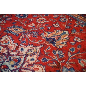 Large Persian Kashan Wool Rug